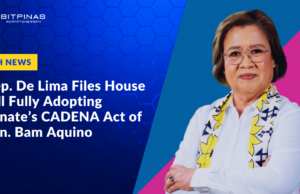 Rep. De Lima Files House Bill Fully Adopting Senate’s CADENA Act of Sen. Bam Aquino
