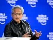 Tech CEOs boast and bicker about AI at Davos