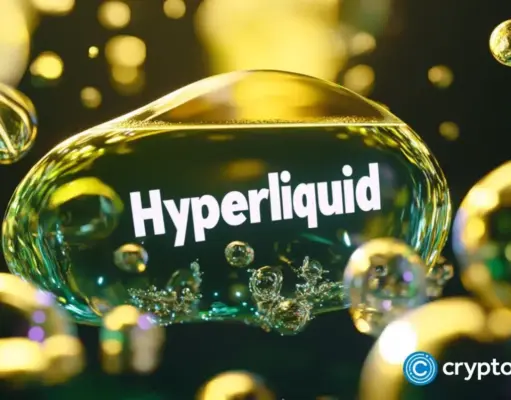 Hyperliquid price forms lower high, $22 downside target