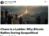 Bitwise Says Global Conflict Could Expand Bitcoin Market Beyond Gold: Is That Plausible?